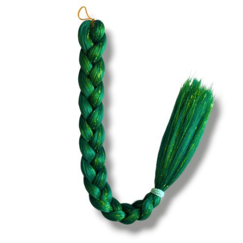 Mermaid Braiding Hair - Green Tinsel